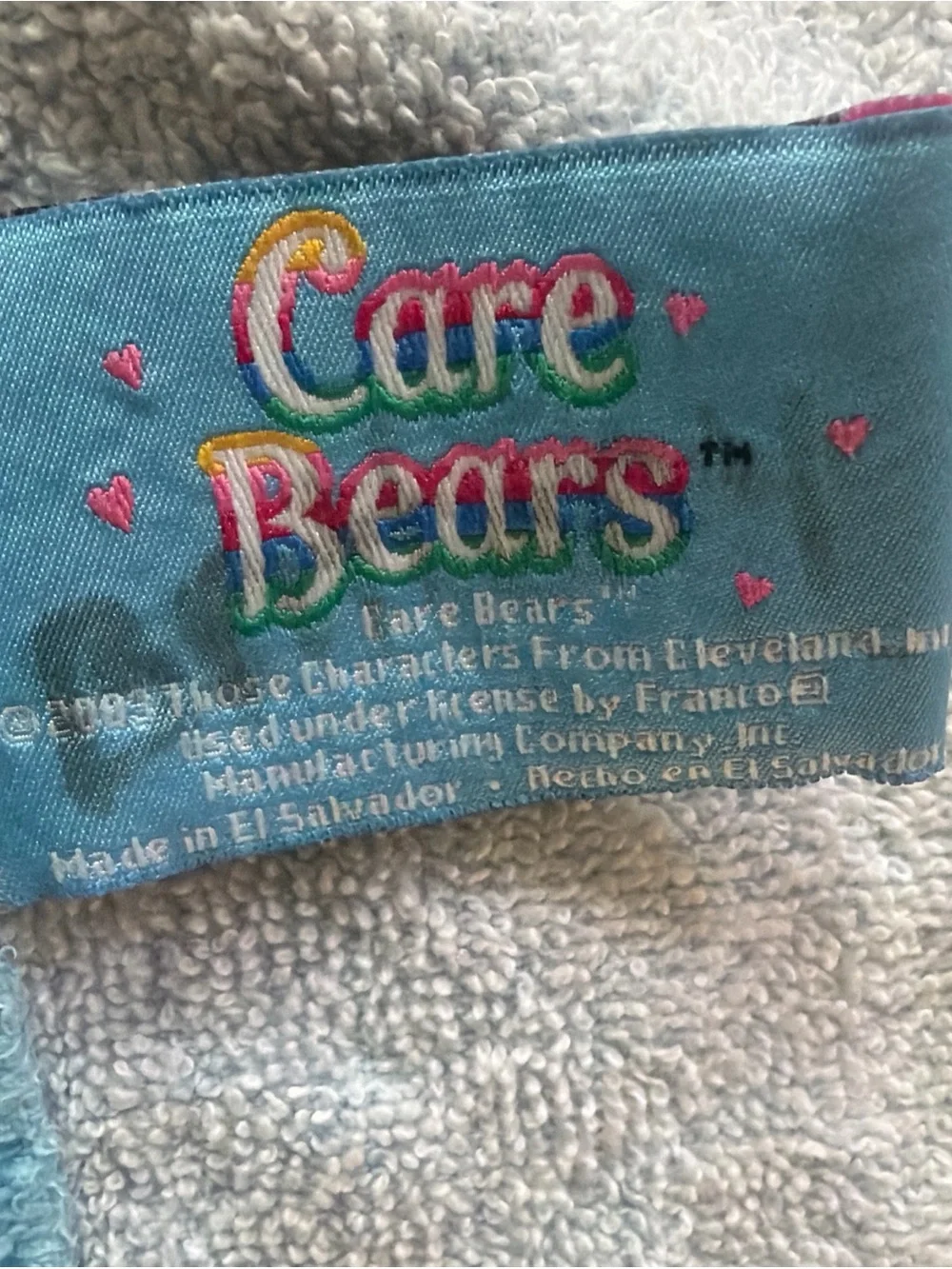 Vtg 2003 Care Bears Tender Heart Rainbow Beach Towel 27